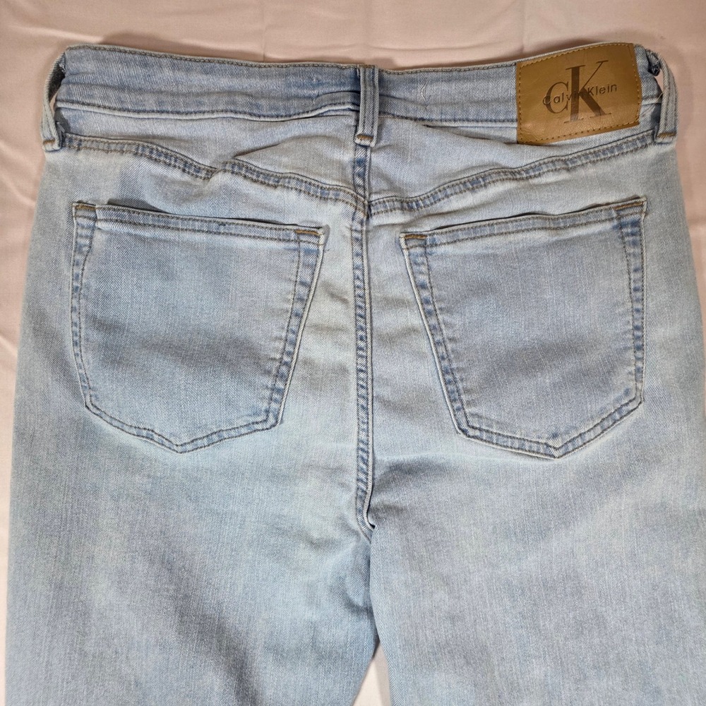 Calvin Klein Jeans Womens 30 High Rise Skinny Ankle Light Wash Blue Denim - Picture 9 of 13